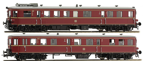 Kato HobbyTrain Lemke H303800S - German 2pc Diesel Railcar DMUs VT36.5/VS145 of the DB with Sound